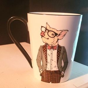 Hipster Animal Stoneware Coffee Mugs by Signature